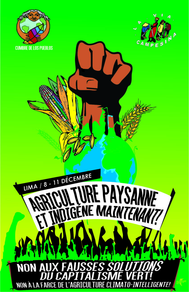 Document de position de la Vía Campesina: Justice Environmentale et climatique maintenant!